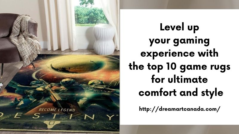 Level up your gaming experience with the top 10 game rugs for ultimate comfort and style