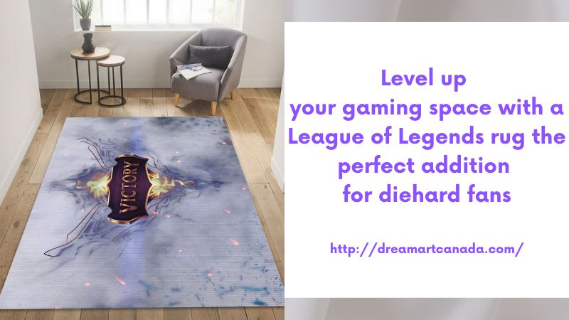 Level up your gaming space with a League of Legends rug the perfect addition for diehard fans