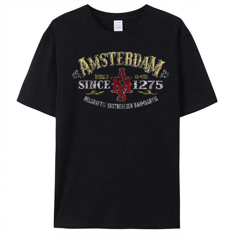 Amsterdam Distressed Design T-Shirt Unisex