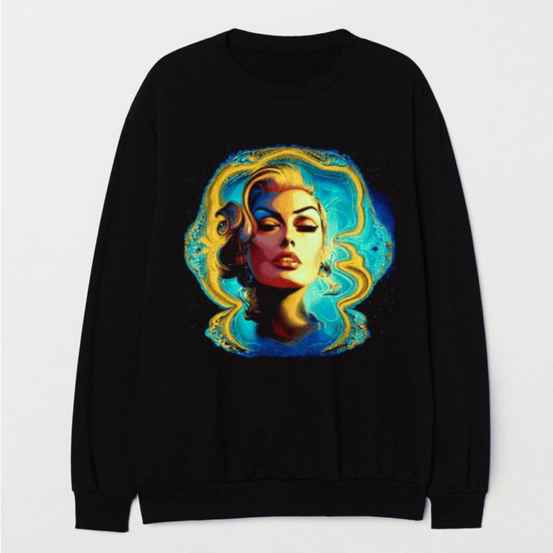 Anita Ekberg Colored Aesthetic T-Shirt Unisex