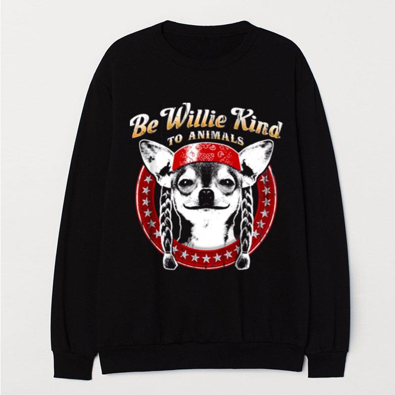 Be Willie Kind To Animals Youth Willie Nelson T-Shirt Unisex