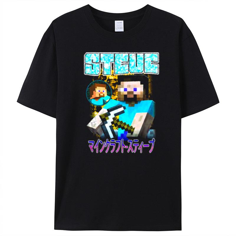 Blockcraft Steve Minecraft Vintage T-Shirt Unisex