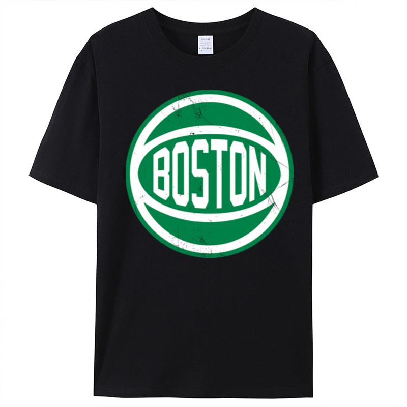 Boston Retro Ball 2 Sticker T-Shirt Unisex