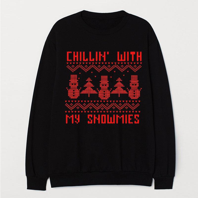 Chillin With My Snowmies Xmas T-Shirt Unisex