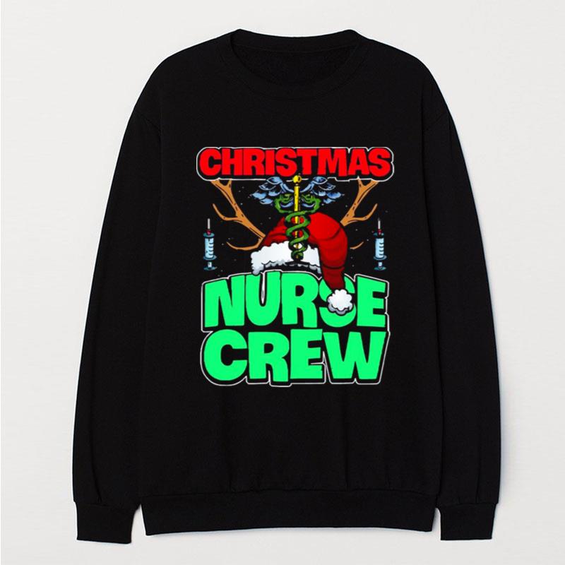 Christmas Nurse Crew Cute Practitioners Nurse Christmas T-Shirt Unisex