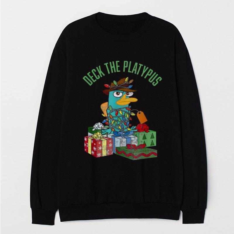 Christmas Perry Deck The Platypus Phineas And Ferb T-Shirt Unisex