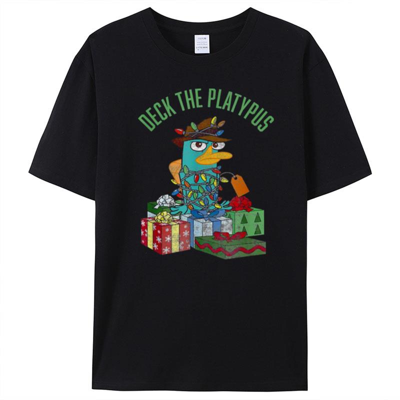 Christmas Perry Deck The Platypus Phineas And Ferb T-Shirt Unisex