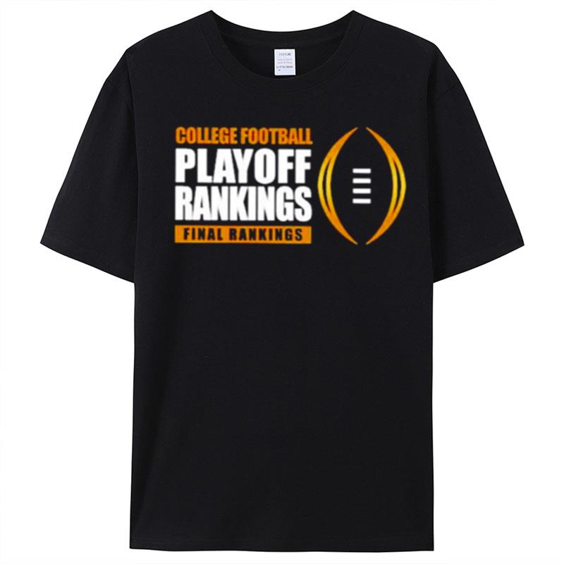 College Football Playoff Rankings Final Rankings T-Shirt Unisex