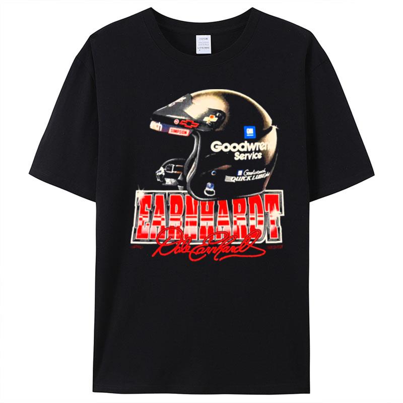 Dale Earnhardt Black Helmet Retro T-Shirt Unisex