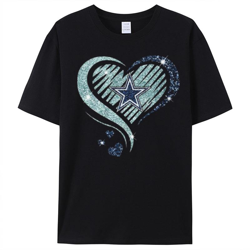 Dallas Cowboys Football Heart Diamond T-Shirt Unisex