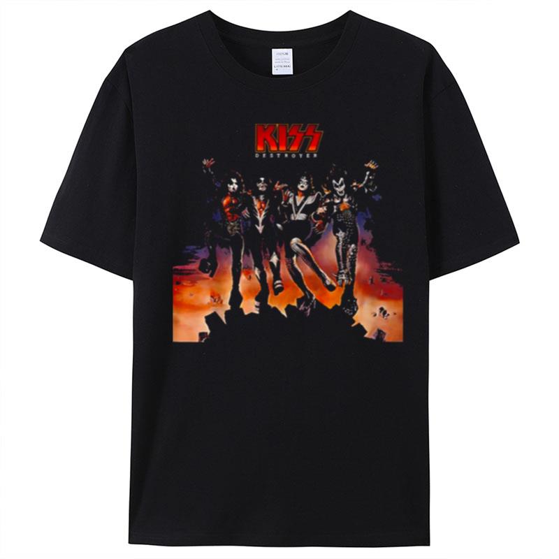 Destroyer 90S Kis Band Design T-Shirt Unisex