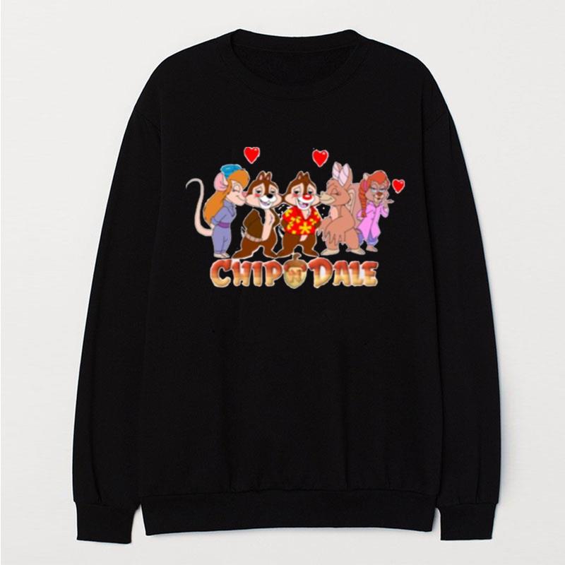 Disney Best Movie Chip N Dale Friends T-Shirt Unisex