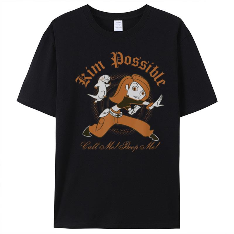 Disney Kim Possible & Rufus Orange Tones T-Shirt Unisex