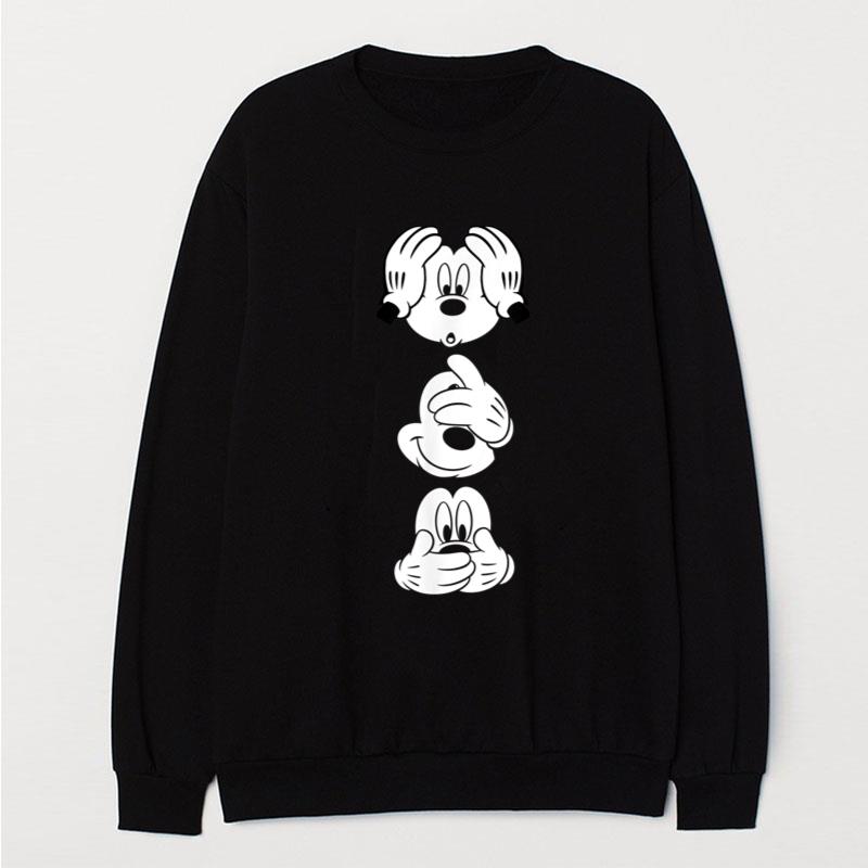 Disney Mickey Mouses Three Faces T-Shirt Unisex