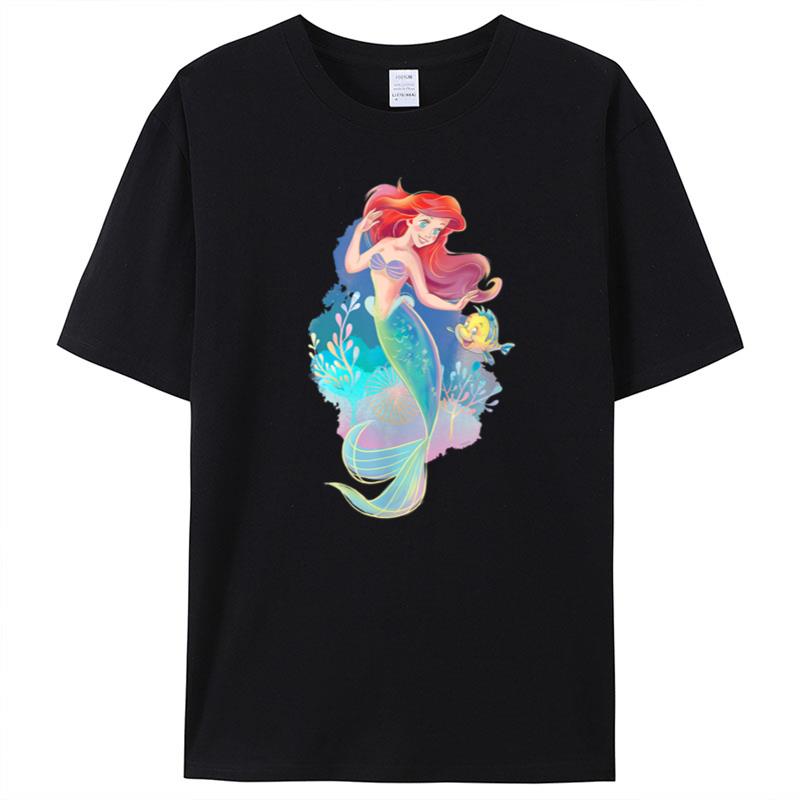 Disney Princess Ariel And Flounder Under The Sea T-Shirt Unisex