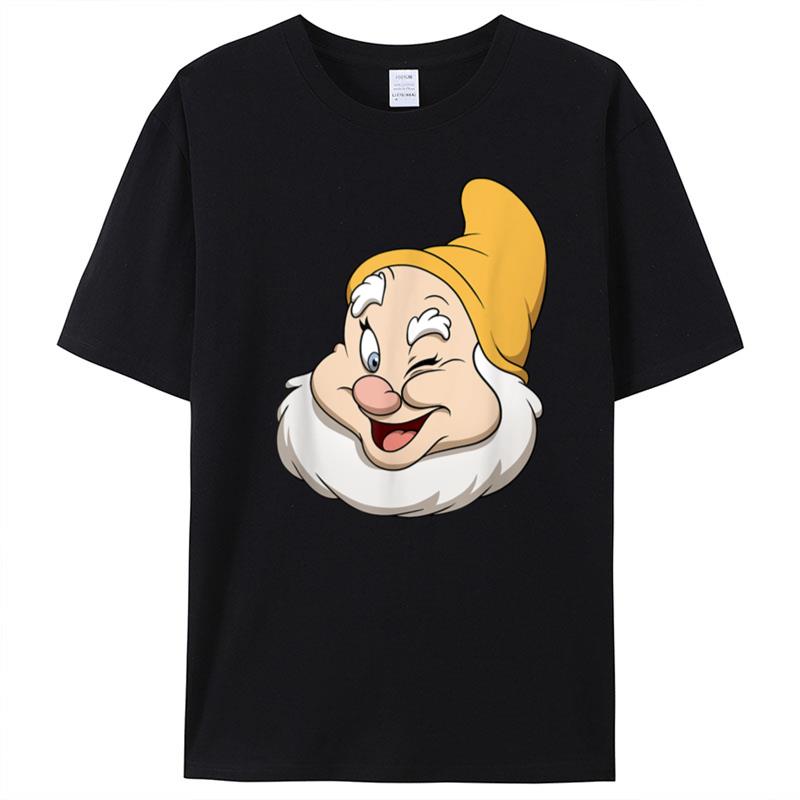 Disney Snow White And The Seven Dwarfs Happy Big Face T-Shirt Unisex