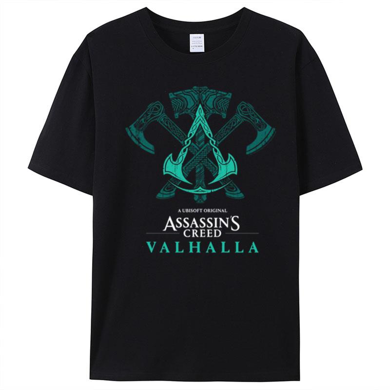 Distressed Celtic Weapons Viking Logo Assassin's Creed Valhalla T-Shirt Unisex