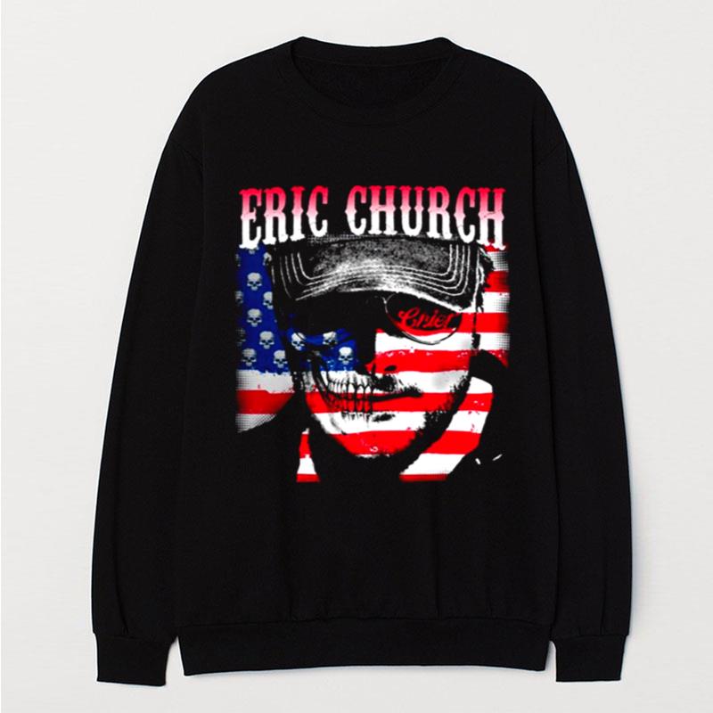 Eric Church Mix American Flag T-Shirt Unisex