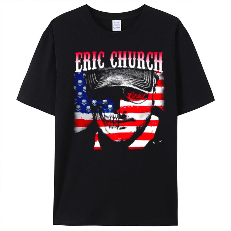 Eric Church Mix American Flag T-Shirt Unisex