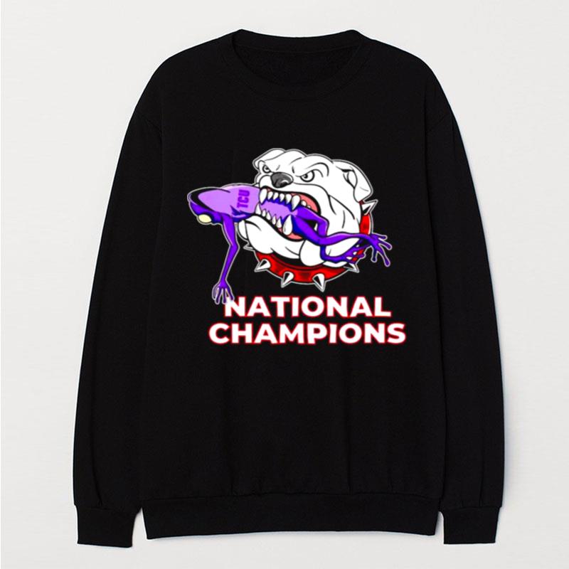 Georgia Bulldogs Defeat Tcu Horned Frogs National Champions T-Shirt Unisex