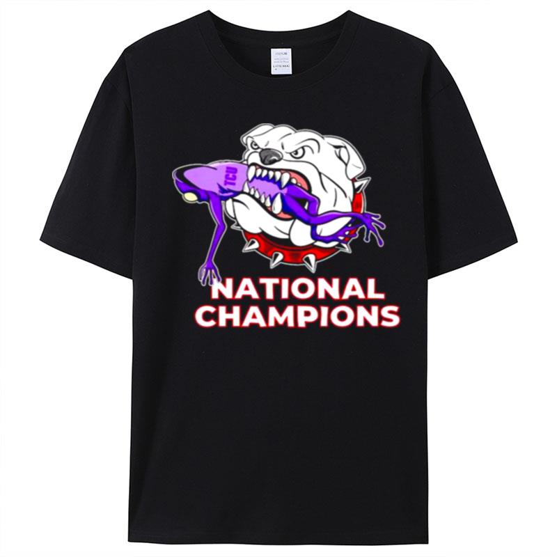 Georgia Bulldogs Defeat Tcu Horned Frogs National Champions T-Shirt Unisex