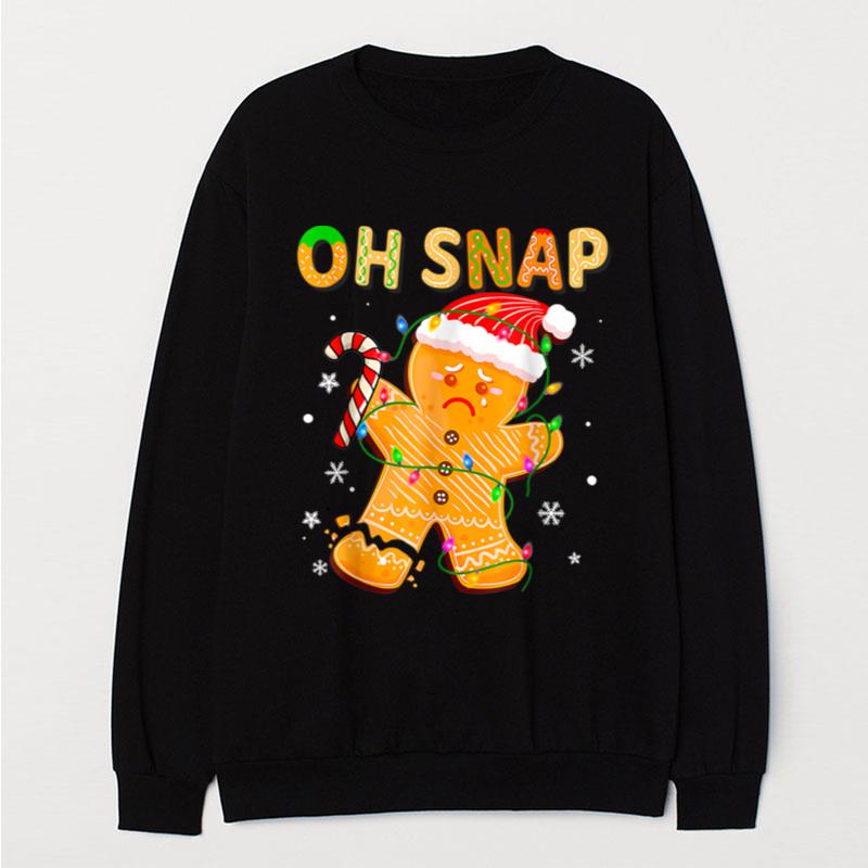 Gingerbread Man Oh Snap Christmas Cookie Costume Baking T-Shirt Unisex