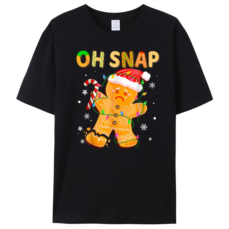 Gingerbread Man Oh Snap Christmas Cookie Costume Baking T-Shirt Unisex