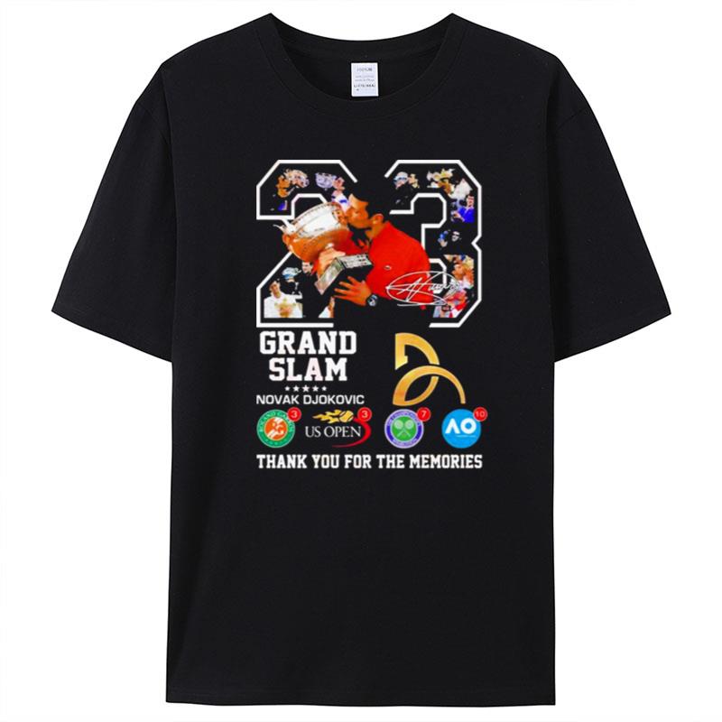 Grand Slam Novak Djokovic Thank You For The Memories T-Shirt Unisex