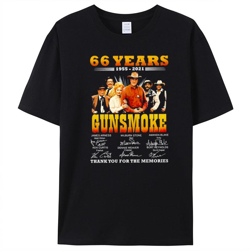 Gunsmoke Anniversary 66 Years Thank You For The Memories T-Shirt Unisex