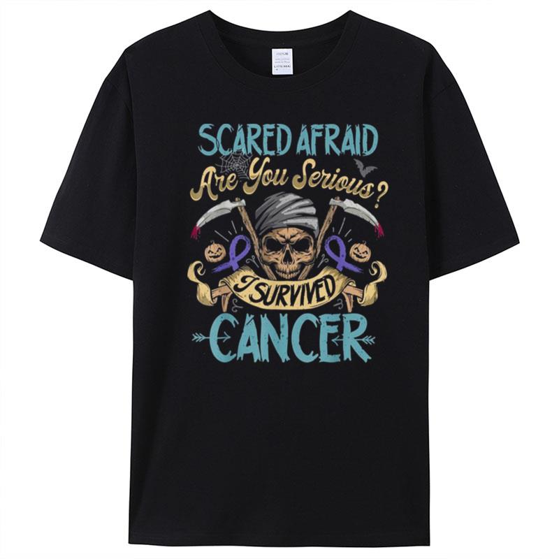 Halloween Cancer Prostate Survivor Breast Cancer Awareness T-Shirt Unisex