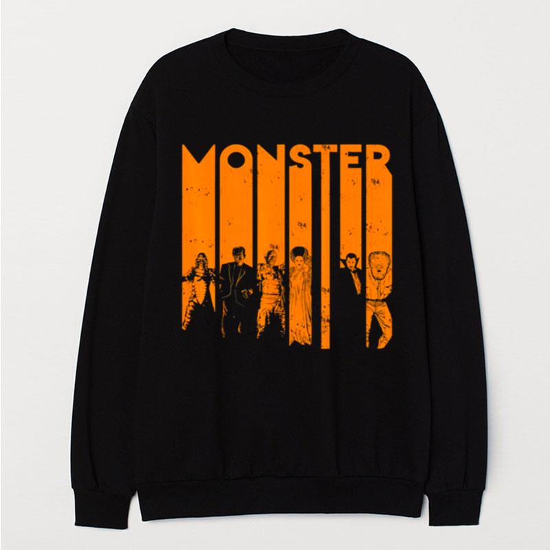 Halloween Creature Monster Letter Group Shot T-Shirt Unisex