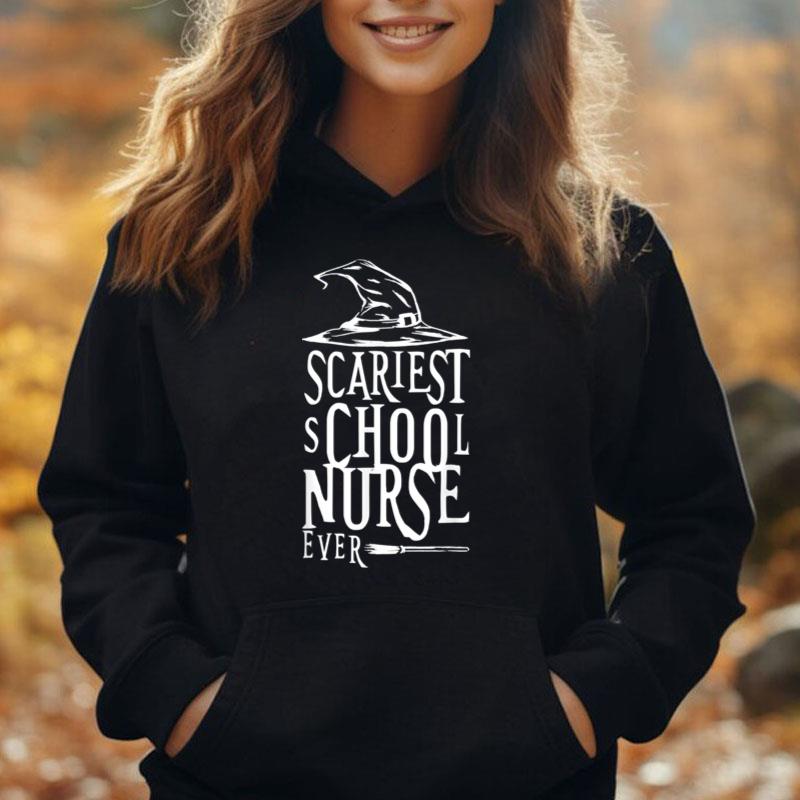 Halloween Scariest School Nurse T-Shirt Unisex