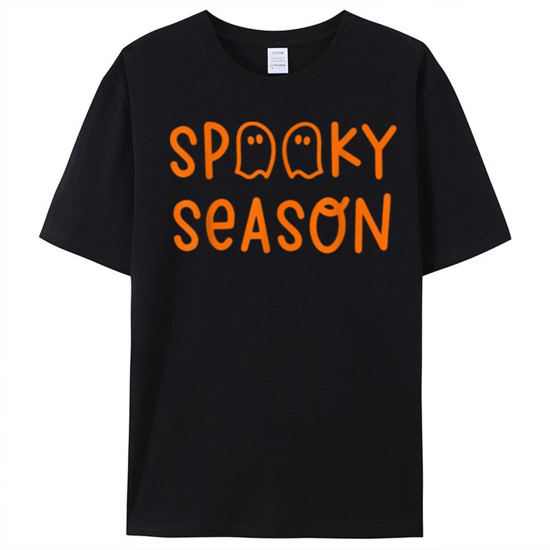 Halloween Vibes Spooky Season Funny Ghost Gifs For Women Men T-Shirt Unisex