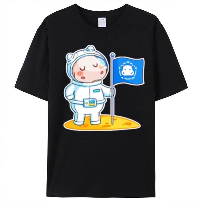 Hippo Astronau T-Shirt Unisex