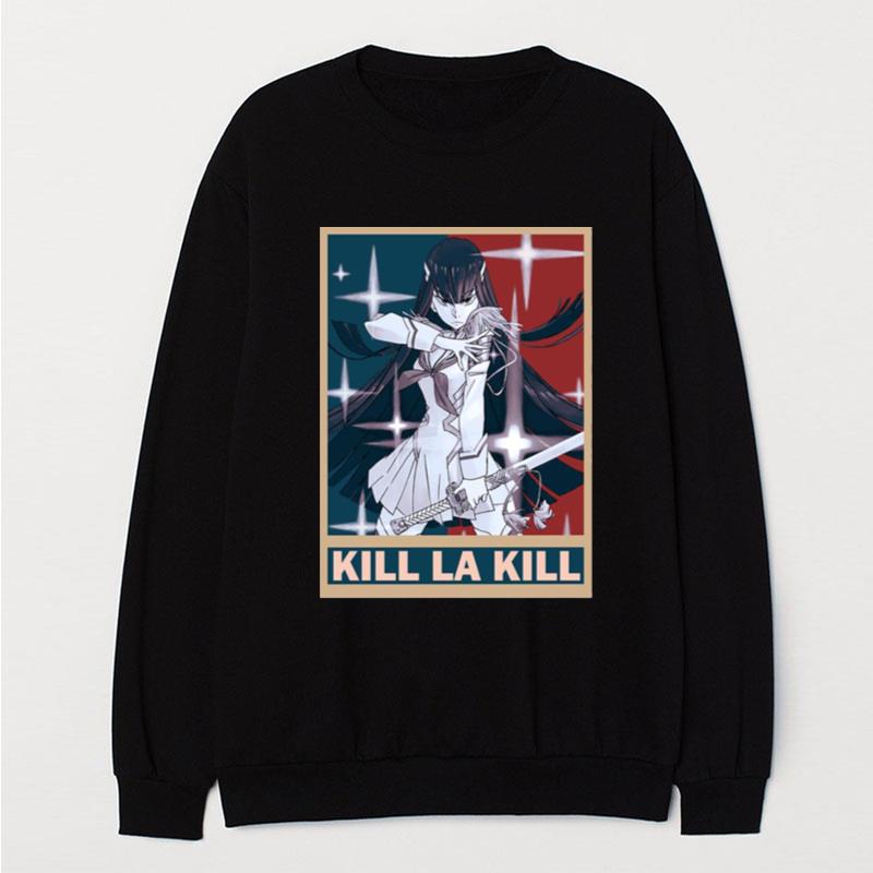 Hope Style Satsuki Kiryuin Kill La Kill Kiru Ra Kiru Vintage Vector Anime T-Shirt Unisex