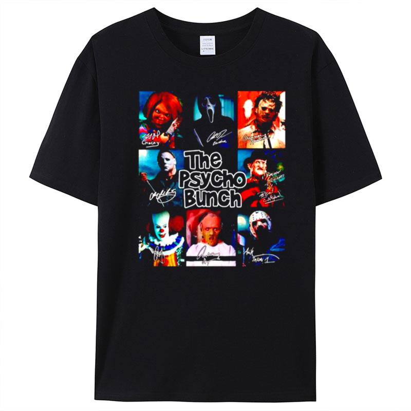 Horror Halloween The Psycho Bunch Signatures T-Shirt Unisex