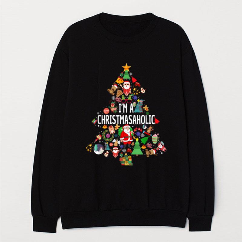 I Am A Christmasaholic Tree Christmas Ornaments Xmas Lovers T-Shirt Unisex