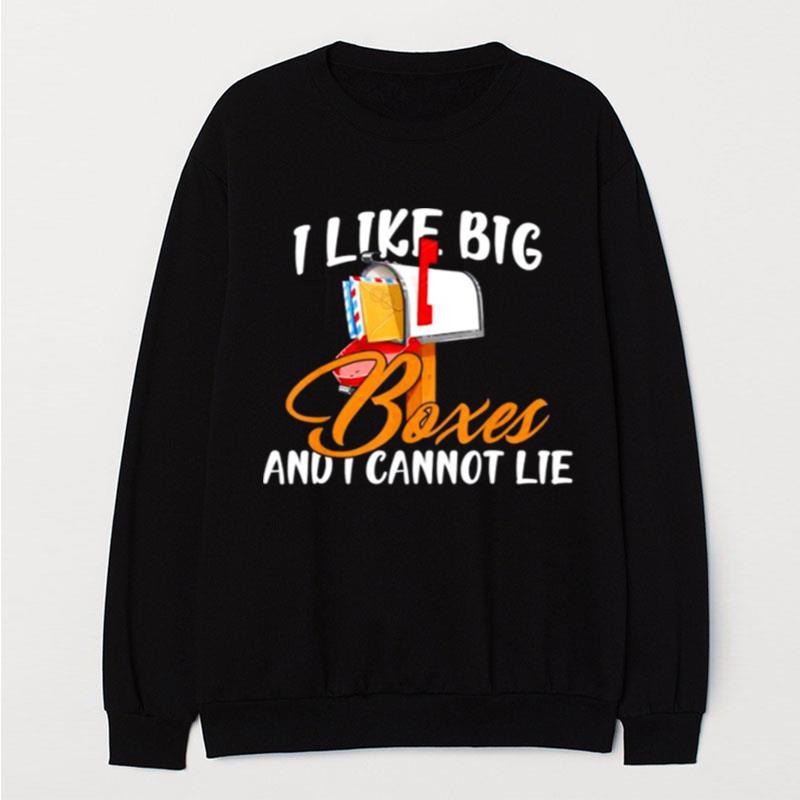 I Like Big Boxes And I Cannot Lie Mailbox Postal Carrier T-Shirt Unisex