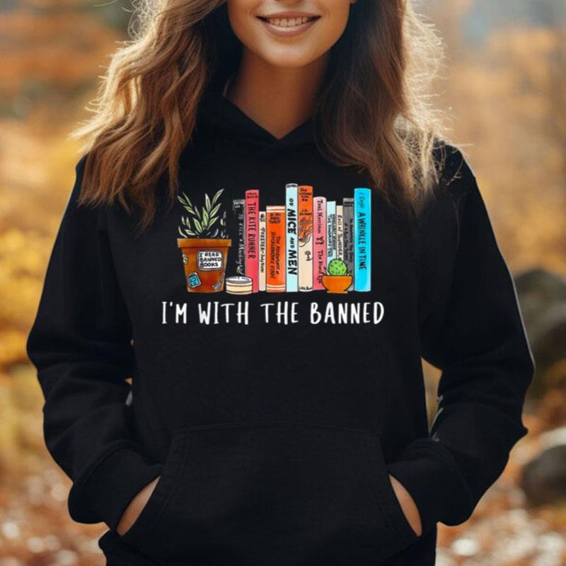 I'm With The Banned Books I Read Banned Books Lovers T-Shirt Unisex