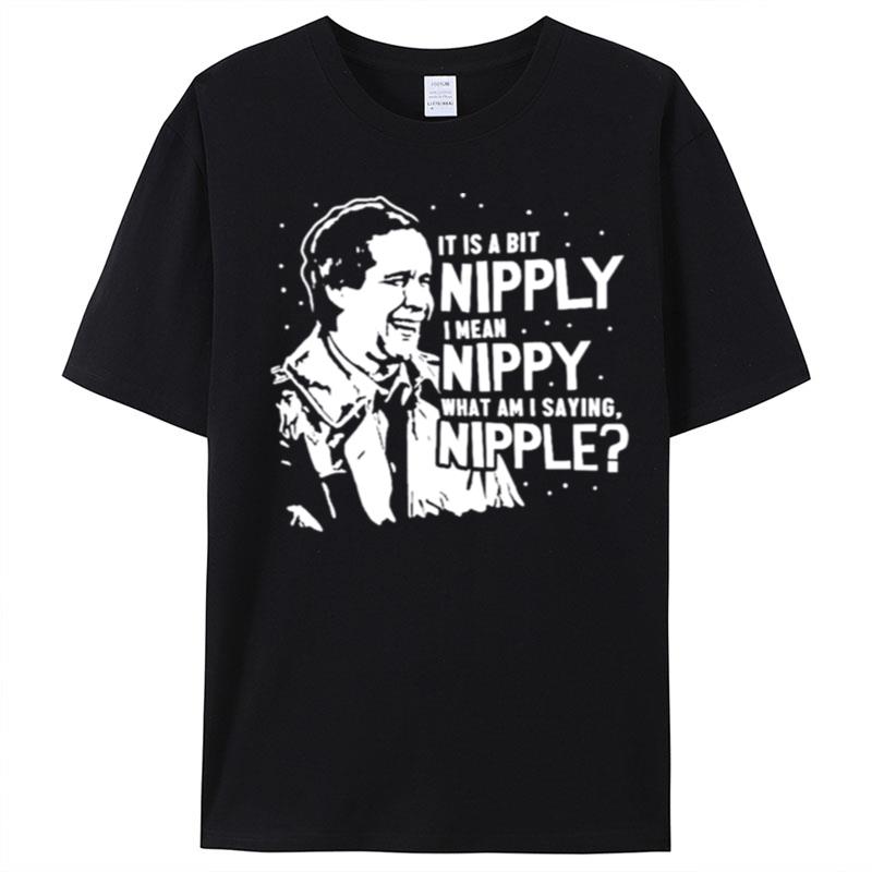 It Is A Bit Nipplyi Mean Nippy What Am I Saying Nipple Clark Griswold Ugly Christmas T-Shirt Unisex