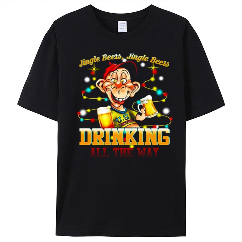 Jeff Dunham Bubba J Jingle Beers Drinking All The Way T-Shirt Unisex