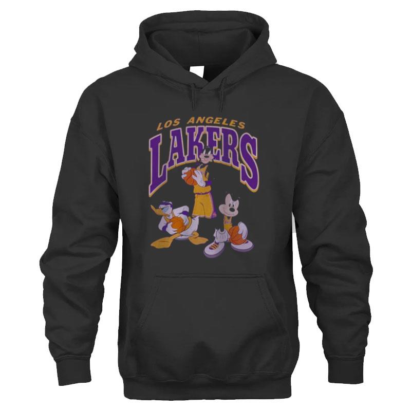 Junk Food Purple Los Angeles Lakers Disney Mickey Squad T-Shirt Unisex