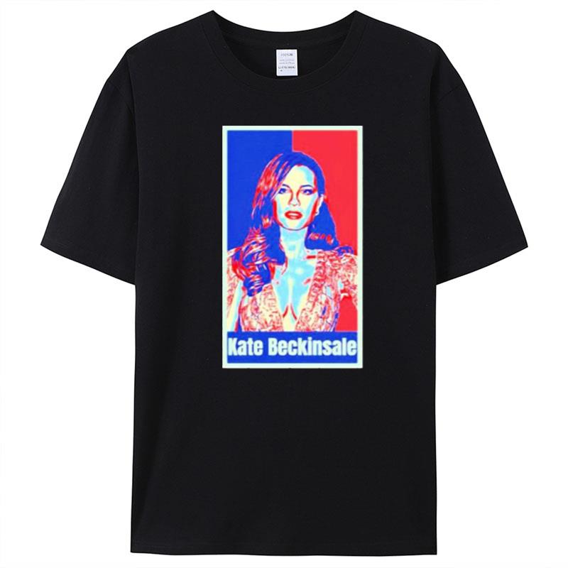 Kate Beckinsale Vintage Retro Portrait T-Shirt Unisex