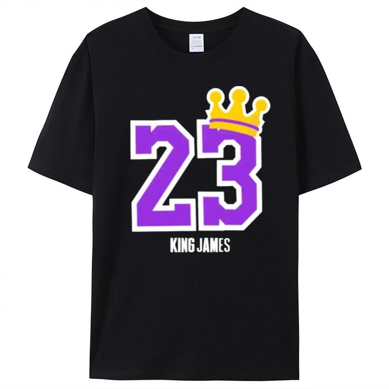 King Lebron James Jersey Number La Lakers T-Shirt Unisex