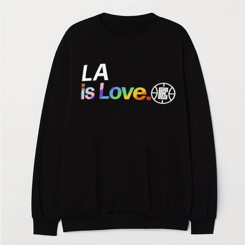 La Clippers Is Love City Pride Team Logo T-Shirt Unisex