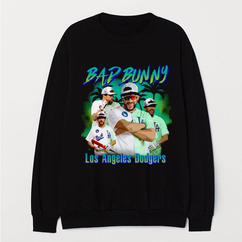 La Los Angeles Dodgers Bad Bunny Dodgers T-Shirt Unisex