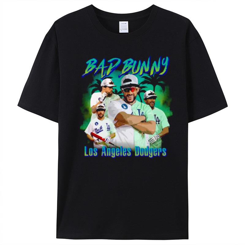 La Los Angeles Dodgers Bad Bunny Dodgers T-Shirt Unisex