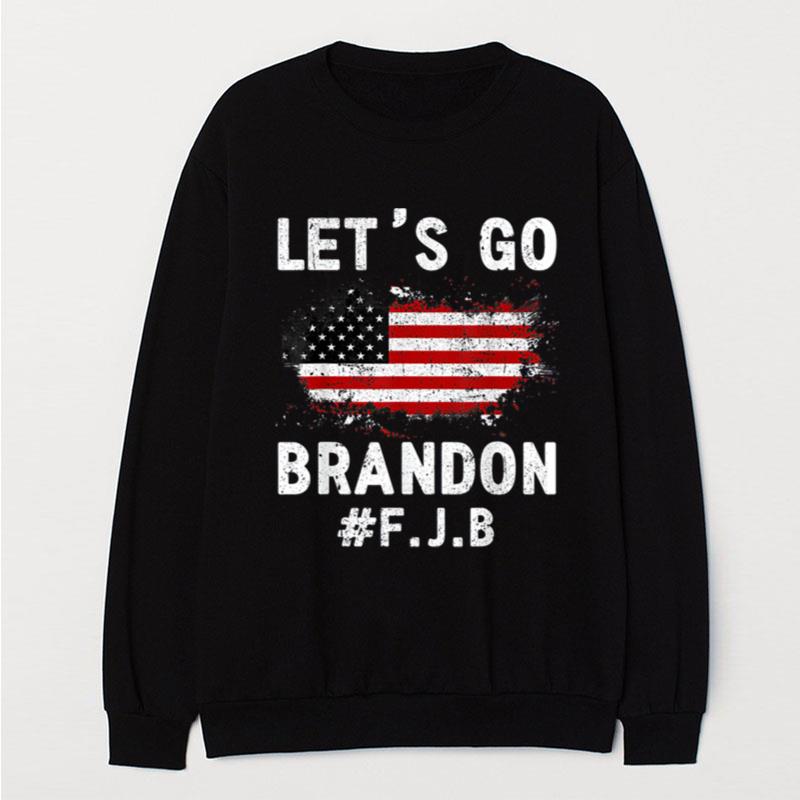 Lets Go Brandon Let's Go Brandon Us Flag Colors T-Shirt Unisex