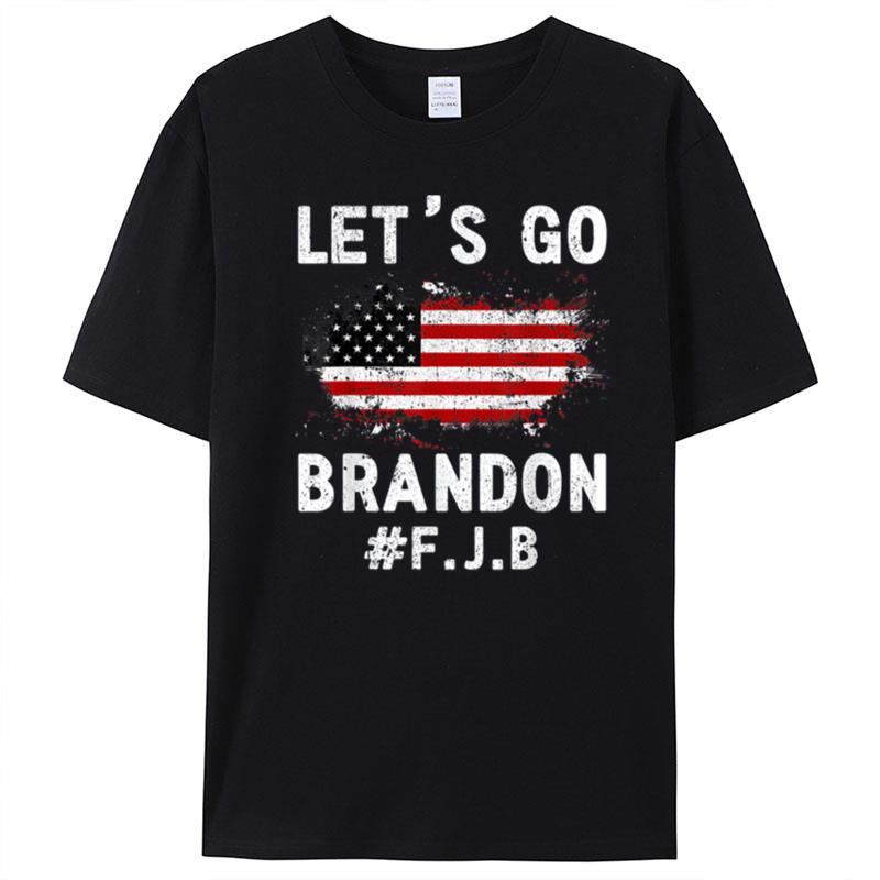 Lets Go Brandon Let's Go Brandon Us Flag Colors T-Shirt Unisex