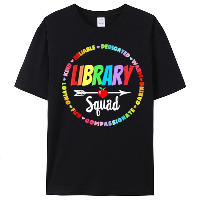 Library Squad School Librarian Life Book Nerd Crew T-Shirt Unisex